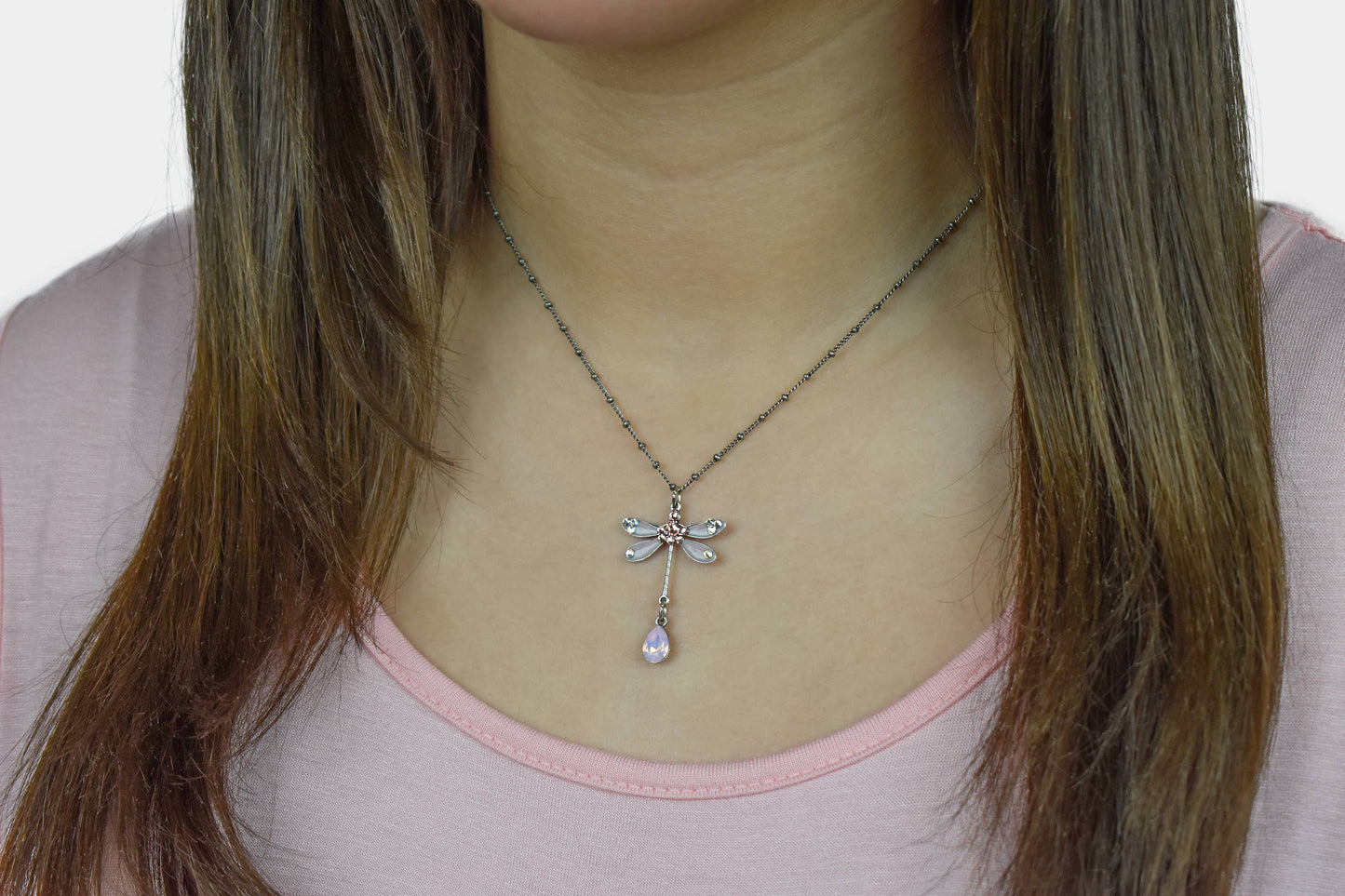 Rosalina Crystal Dragonfly Necklace