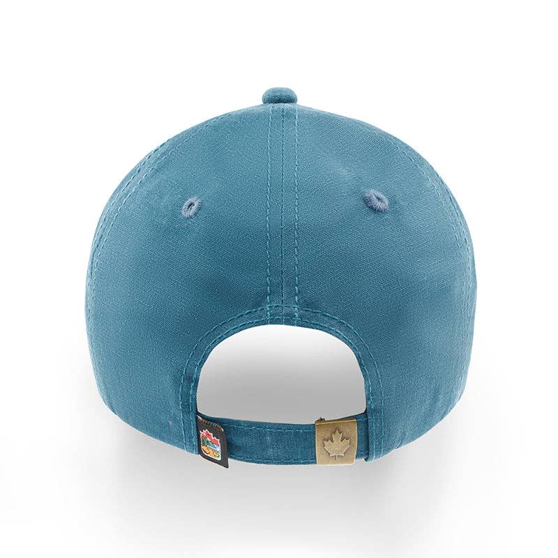 Canada Multi Patches washed canvas Cap: Blue Spruce