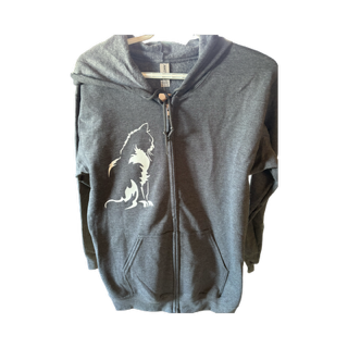 Cat Silhouette Zip Hoodie