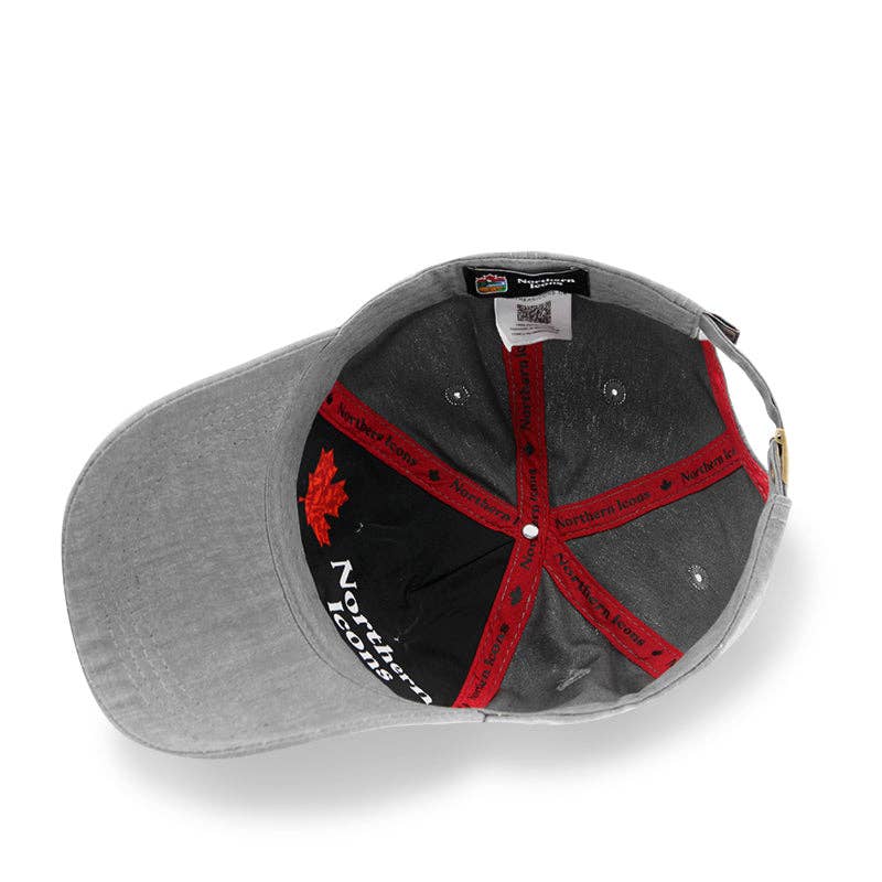 Canada Multi Patches washed canvas Cap: Red
