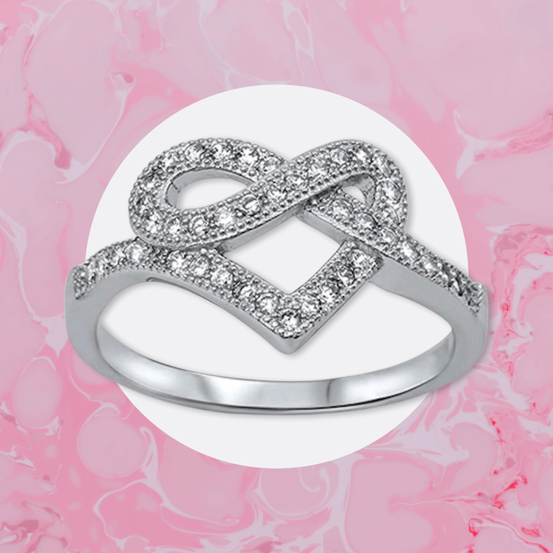 Infinity heart hot sale promise ring
