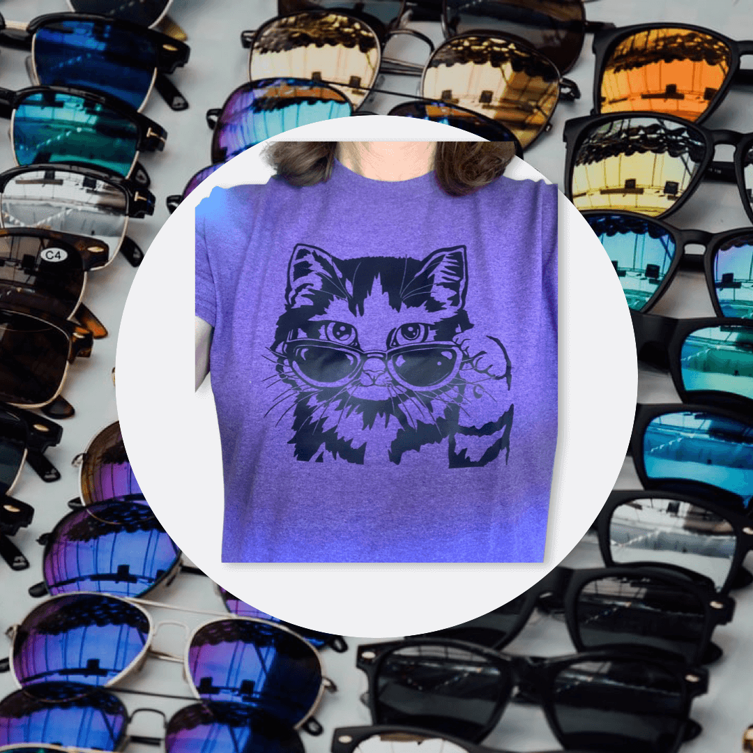 Cool Cat T-Shirt - Unisex Screen Printed