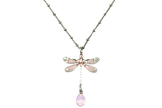 Rosalina  Crystal Dragonfly Necklace