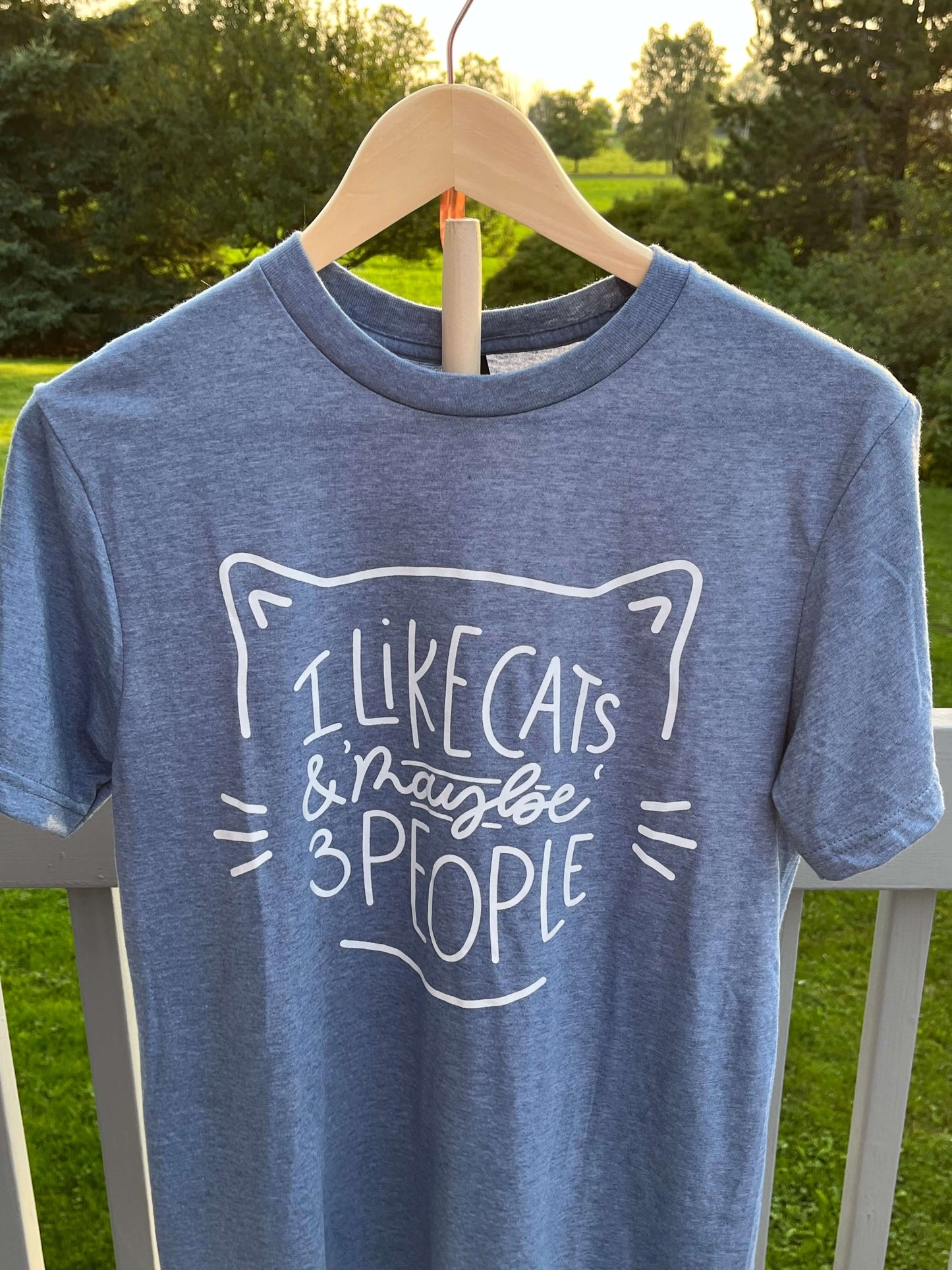 Cat T-Shirt I Like Cats and Maybe 3 People T-Shirt unisex