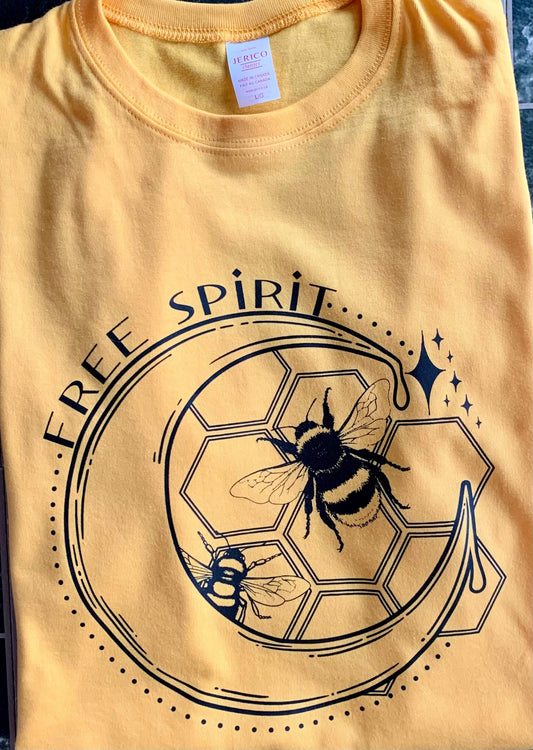 Ethical Bamboo Screen Printed Bee T-Shirt
